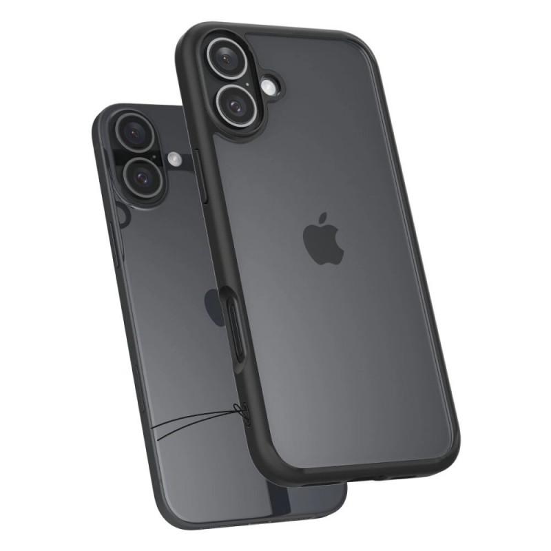 Spigen Ultra Hybrid Hülle für Apple iPhone 16, Mattschwarz