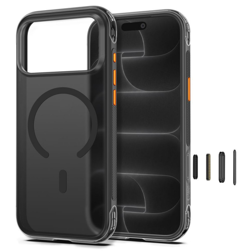 Tech-Protect MagAir MagSafe CC Hülle für Apple iPhone 17 Pro Max / 18 Pro Max, Mattschwarz