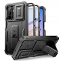 Tech-Protect Kevlar Cam+ 2-Set robuste Hülle für Samsung Galaxy A17 / A18 4G / 5G, Schwarz
