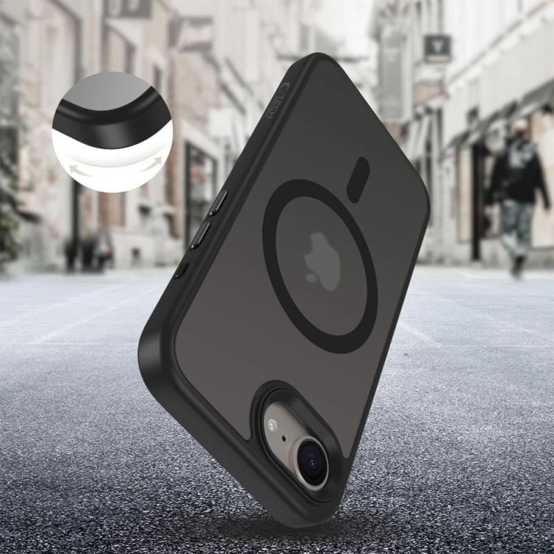 Tech-Protect Magmat MagSafe Hülle für Apple iPhone 17e / 16e, Mattschwarz