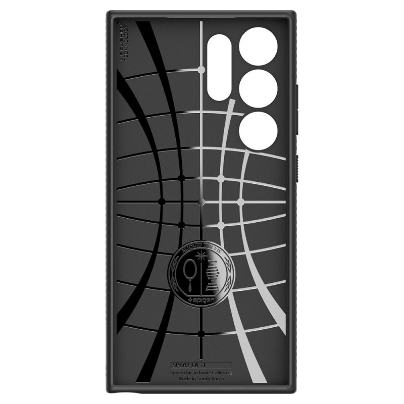 Spigen Liquid Air Hülle für Samsung Galaxy S24 Ultra, Mattschwarz