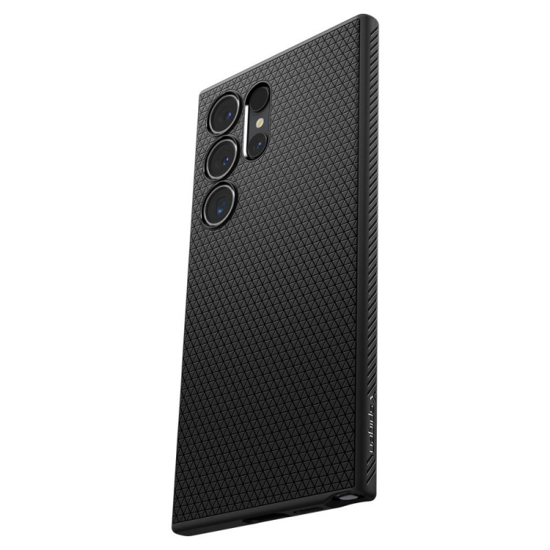 Spigen Liquid Air Hülle für Samsung Galaxy S24 Ultra, Mattschwarz
