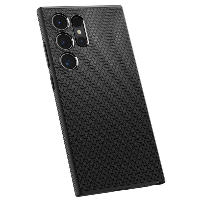 Spigen Liquid Air Hülle für Samsung Galaxy S24 Ultra, Mattschwarz