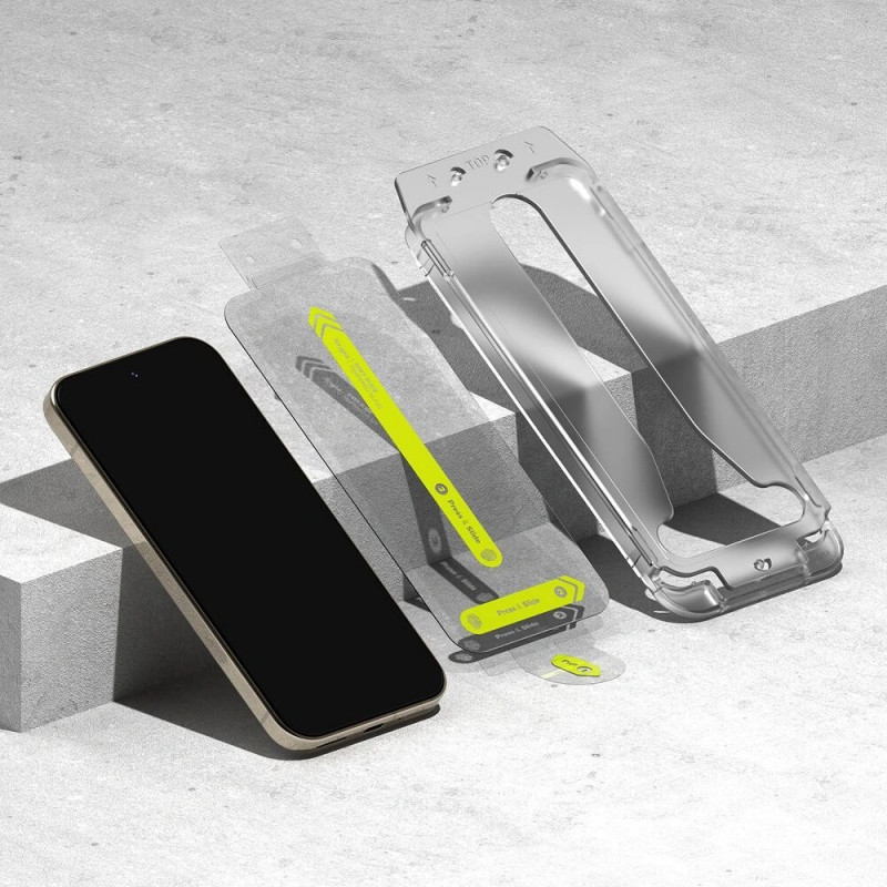 Ringke Easy Slide gehärtetes Displayschutzglas für Google Pixel 9 / 9 Pro / 10 / 10 Pro (2 Stück), transparent