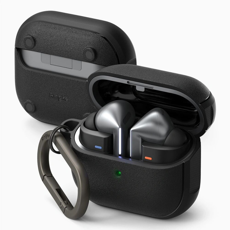 Ringke Onyx Magnetic MagSafe Hülle für Samsung Galaxy Buds 3 / 3 Pro, Schwarz
