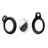 Tech-Protect Rough Chain Schlüsselanhänger-Hülle für Apple AirTag, Schwarz (2 Stk.)