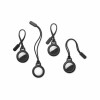 Tech-Protect Rough Chain Schlüsselanhänger-Hülle für Apple AirTag, Schwarz (2 Stk.)