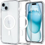 Spigen Ultra Hybrid Mag Hülle mit MagSafe für Apple iPhone 15, Weiß