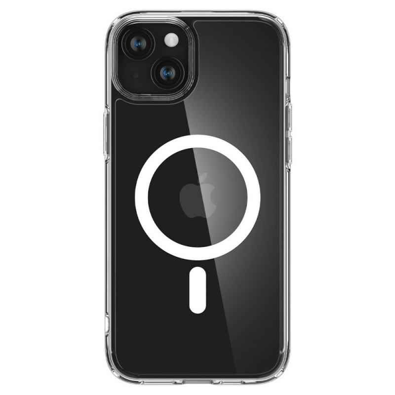 Spigen Ultra Hybrid Mag Hülle mit MagSafe für Apple iPhone 15, Weiß