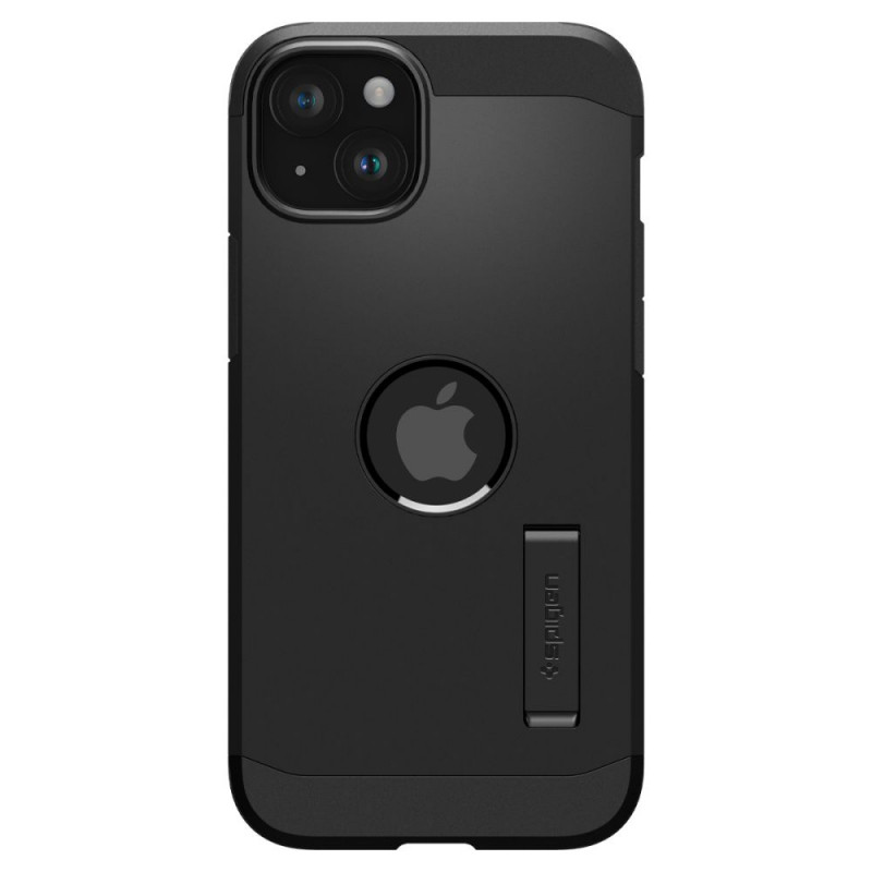 Spigen Tough Armor Mag Hülle mit MagSafe für Apple iPhone 15, Schwarz