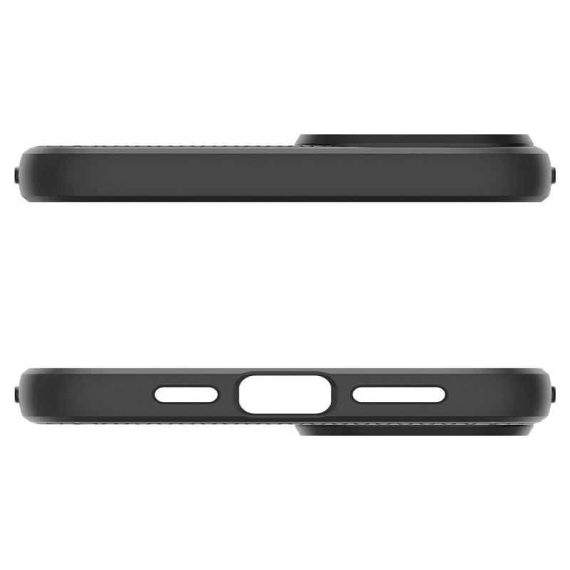 Spigen Liquid Air Hülle für Apple iPhone 15 Plus / 14 Plus, Mattschwarz