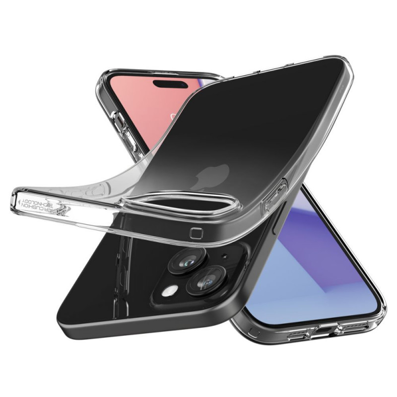 Spigen Liquid Crystal Hülle für Apple iPhone 15 Plus / 14 Plus, Crystal Clear