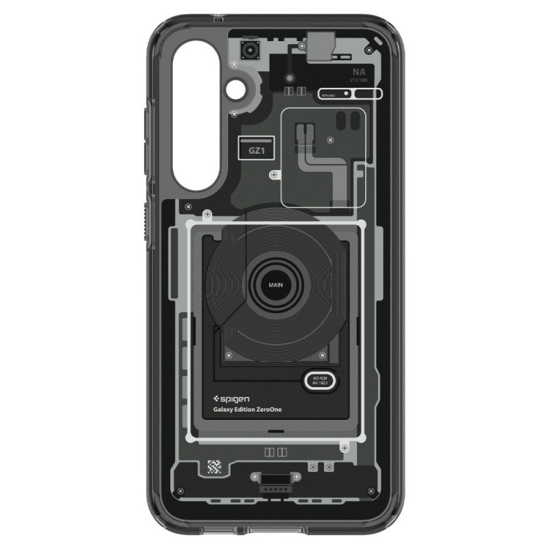 Spigen Ultra Hybrid Hülle für Samsung Galaxy S23 FE, Zero One, dunkelgrau