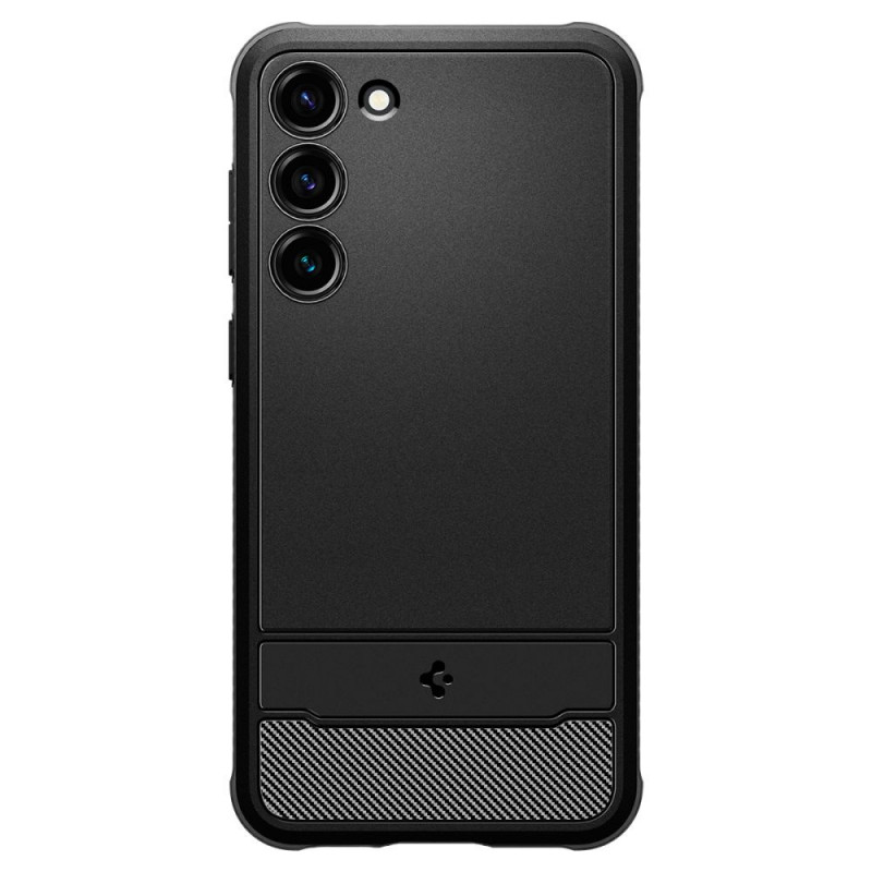 Spigen Rugged Armor Hülle für Samsung Galaxy S23, Mattschwarz