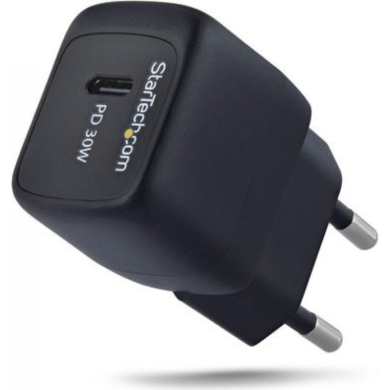 StarTech.com 30 W GaN USB-C Wandladegerät mit Power Delivery, PD/PPS (103EB-WALL-CHARGER)