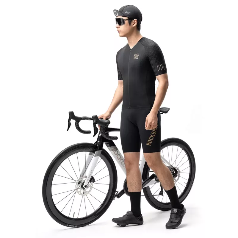 Rockbros YDDX011 Diamond Kurzarm-Radtrikot, Größe L, schwarz