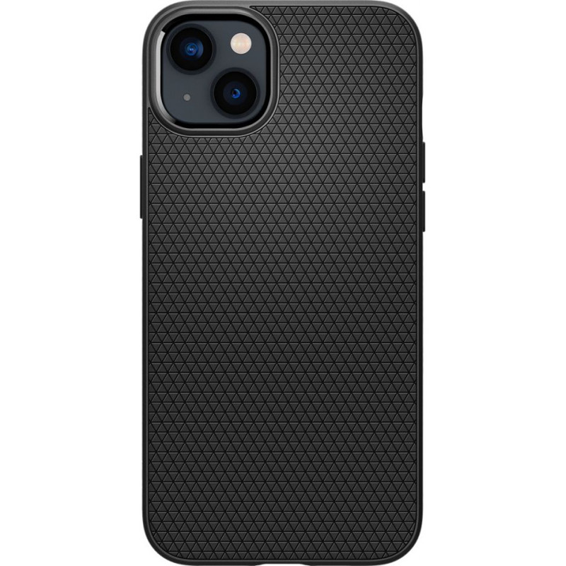 Spigen Liquid Air (ACS05037) Hülle für Apple iPhone 14, Mattschwarz