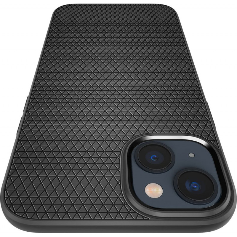 Spigen Liquid Air (ACS05037) Hülle für Apple iPhone 14, Mattschwarz