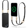 Spigen Cyrill Classic Charm Mag (ACS04948) MagSafe-Hülle mit Band für Apple iPhone 14 Plus / 15 Plus, Schwarz