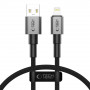 Tech-Protect Ultraboost DNA USB-A / Lightning Kabel, 12W, 2.4A, 25 cm, Iron Grey