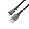 Tech-Protect Ultraboost DNA USB-A / Lightning Kabel, 12W, 2.4A, 25 cm, Iron Grey