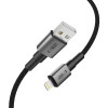 Tech-Protect Ultraboost DNA USB-A / Lightning Kabel, 12W, 2.4A, 25 cm, Iron Grey
