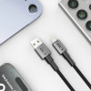 Tech-Protect Ultraboost DNA USB-A / Lightning Kabel, 12W, 2.4A, 25 cm, Iron Grey