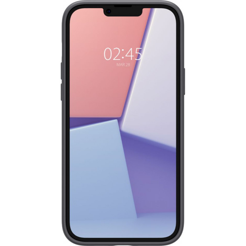 Spigen Silicone Fit Mag (ACS04920) MagSafe-Hülle für Apple iPhone 14 Plus / 15 Plus, Schwarz