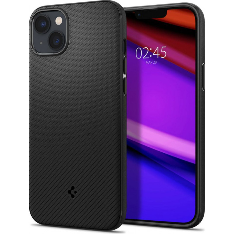 Spigen Mag Armor (ACS04918) Hülle für Apple iPhone 14 Plus / 15 Plus, Mattschwarz
