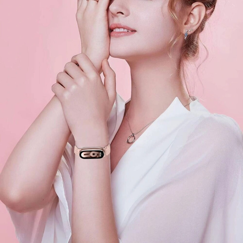 Tech-Protect Nylonmag Armband für Xiaomi Smart Band 8 / 9 / NFC, Schwarz