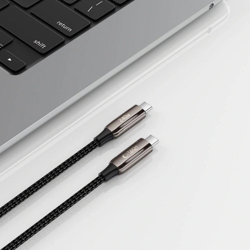 Tech-Protect UB10T Ultraboost USB-C / USB-C Kabel PD240W/QC4.0, 200 cm, Schwarz