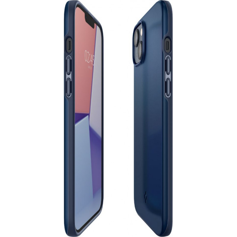 Spigen Thin Fit Apple iPhone 14 Plus / 15 Plus Hülle, Navy Blue
