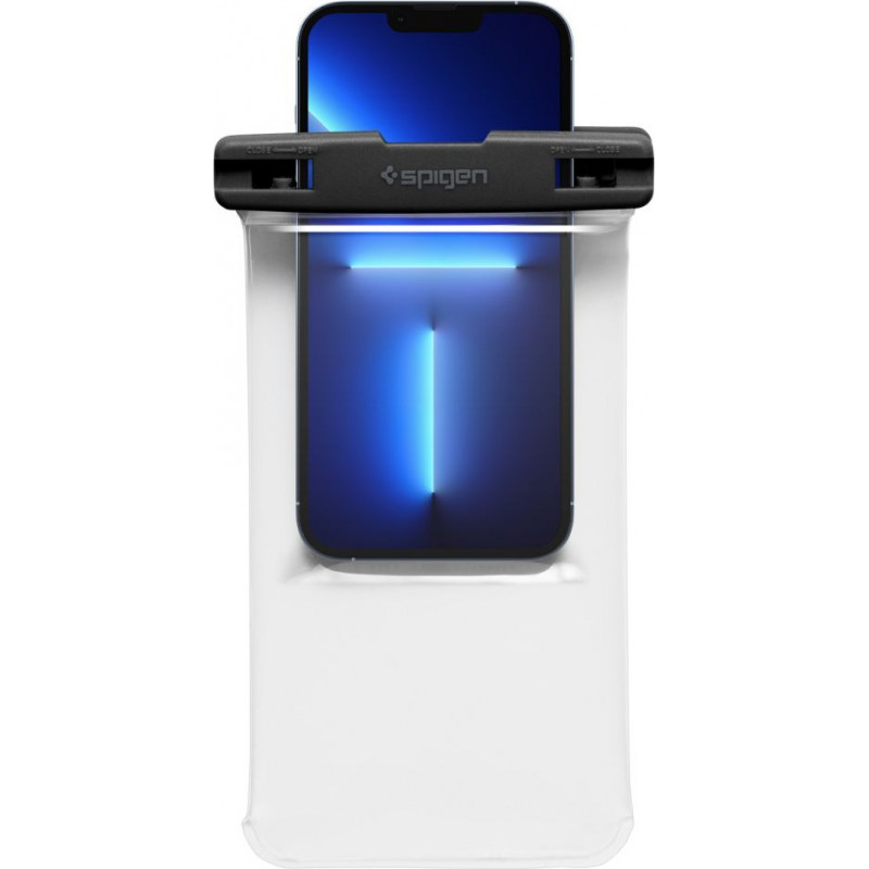 Spigen A601 Aqua Shield Universelle wasserdichte Hülle, Crystal Clear