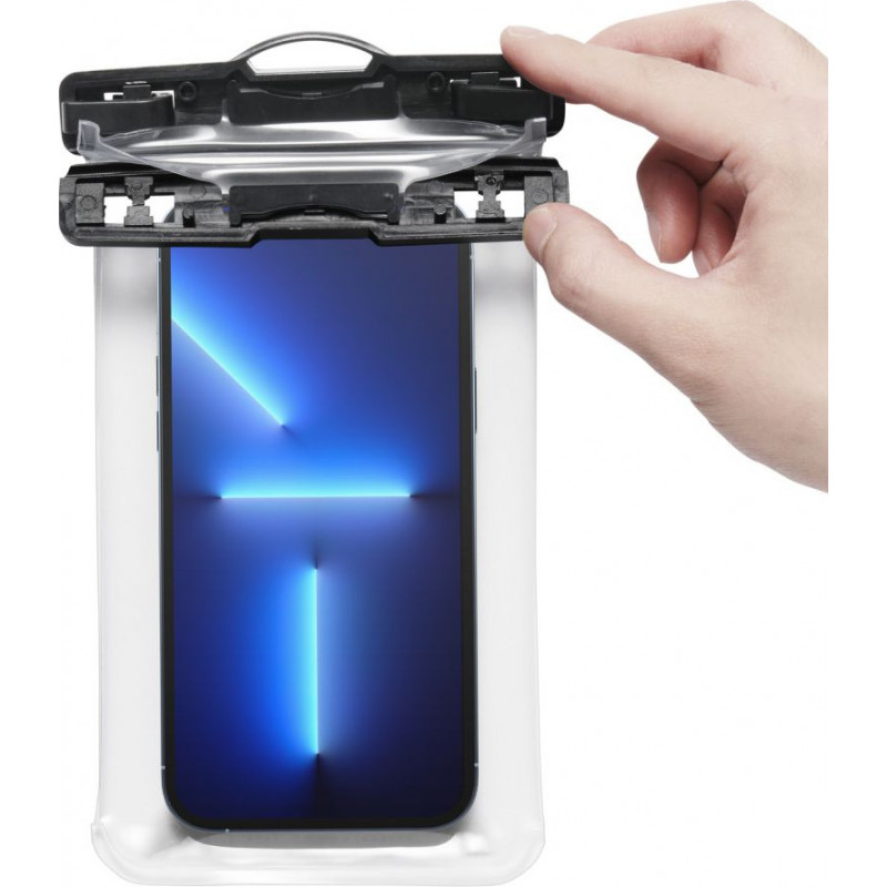 Spigen A601 Aqua Shield Universelle wasserdichte Hülle, Crystal Clear