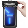 Spigen A601 Aqua Shield Universelle wasserdichte Hülle (2 Stück), Schwarz