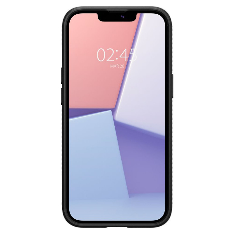 Spigen Liquid Air Apple iPhone 13 Hülle, Mattschwarz
