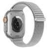 Tech-Protect Nylonloop Apple Watch 8 / 9 / 10 / 11 / 12 / SE / Ultra 44/45/46/49 mm Armband, hellgrau