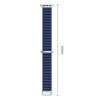 Tech-Protect Nylon Pro Apple Watch 8 / 9 / 10 / 11 / 12 / SE / Ultra 44/45/46/49 mm Armband, Navy Blue