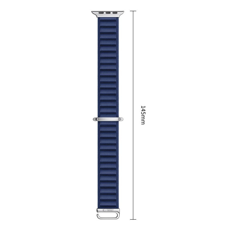 Tech-Protect Nylon Pro Apple Watch 8 / 9 / 10 / 11 / 12 / SE / Ultra 44/45/46/49 mm Armband, Navy Blue
