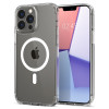 Spigen Ultra Hybrid Mag MagSafe Hülle für Apple iPhone 13 Pro Max, Weiß