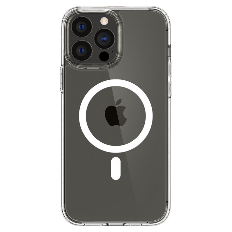 Spigen Ultra Hybrid Mag MagSafe Hülle für Apple iPhone 13 Pro Max, Weiß