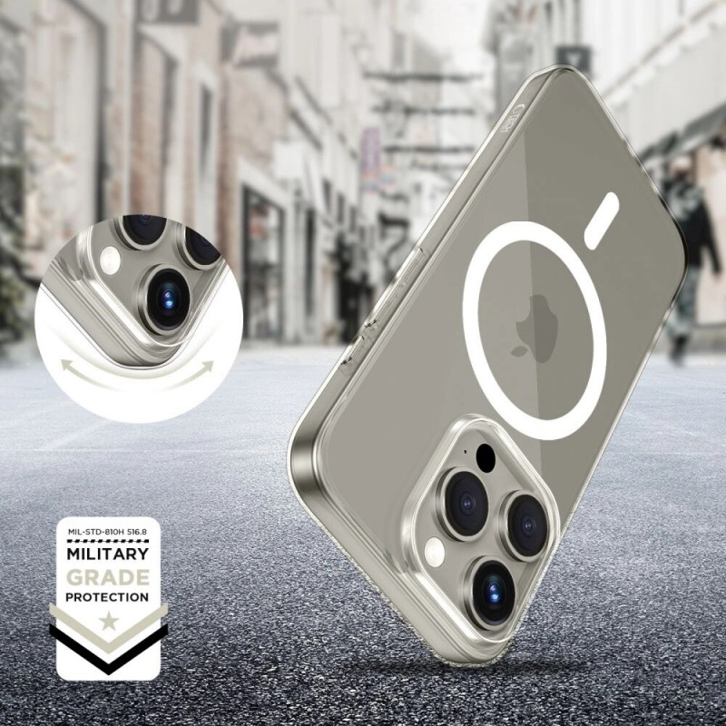 Tech-Protect FlexAir MagSafe THP3579 Hülle für Apple iPhone 15 Pro, transparent