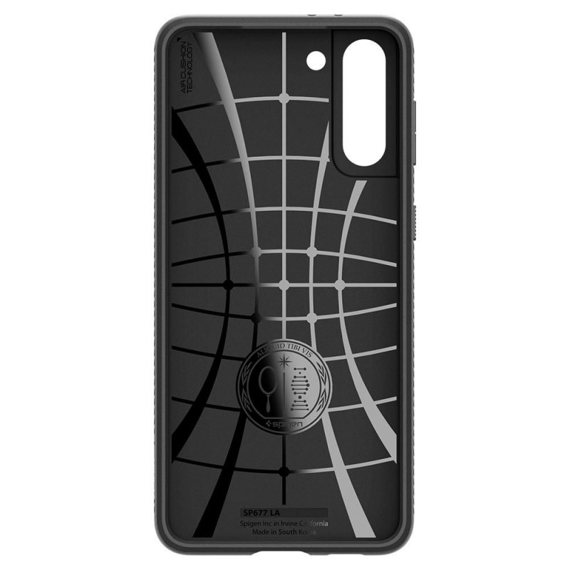 Spigen Liquid Air Hülle für Samsung Galaxy S21, Mattschwarz
