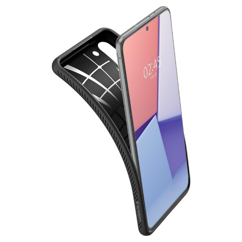 Spigen Liquid Air Hülle für Samsung Galaxy S21, Mattschwarz