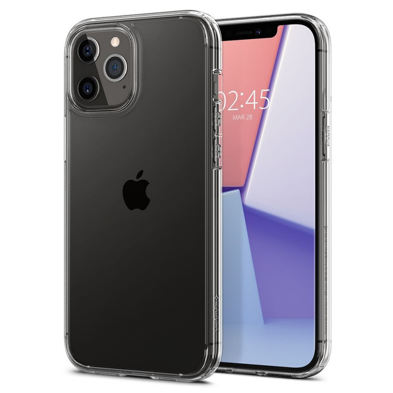 Spigen Ultra Hybrid Hülle für Apple iPhone 12 / 12 Pro, Crystal Clear