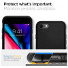 Spigen Liquid Air Hülle für Apple iPhone SE 2022 / SE 2020 / 8 / 7, Schwarz