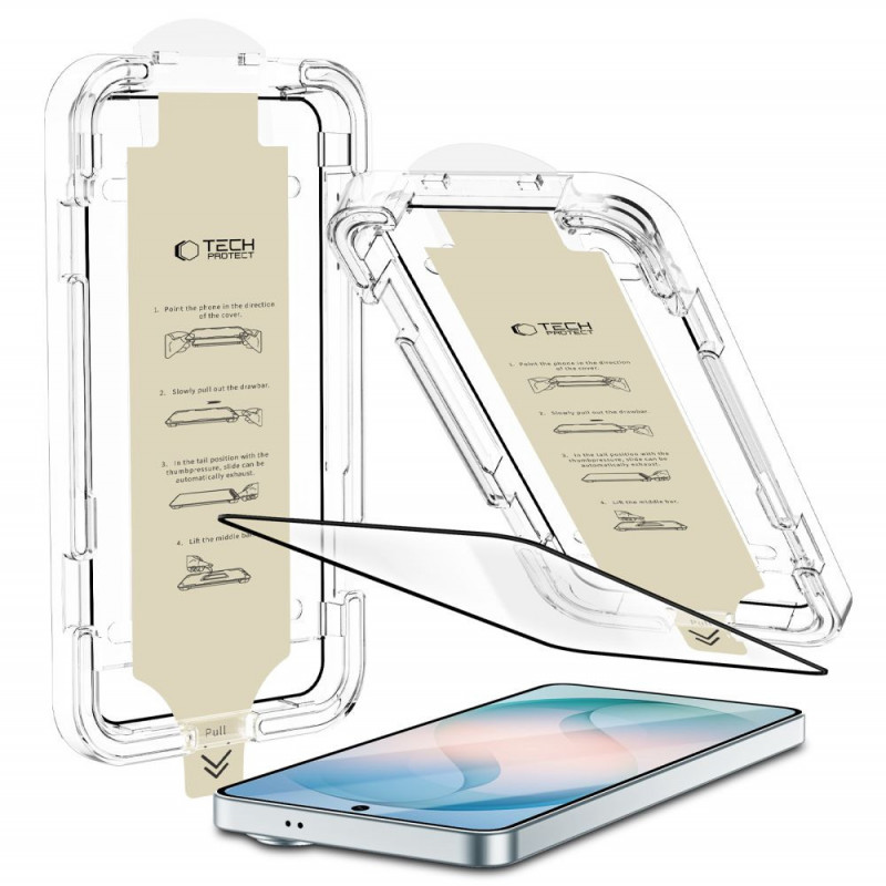 Tech-Protect Quick Set AR+ Anti-Reflexionsglas für Samsung Galaxy S26, Schwarz