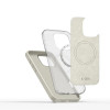Tech-Protect Silicone Pure MagSafe Hülle für Apple iPhone 16 Pro, Cosmic Latte