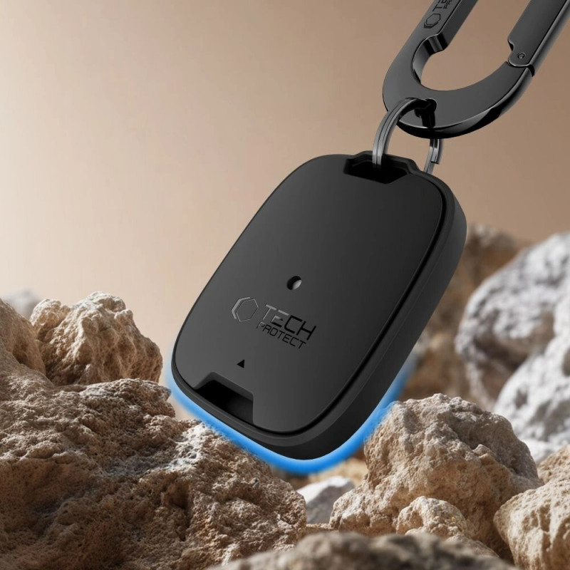 Tech-Protect Velar Hülle für Apple AirTag 1 / 2, Schwarz