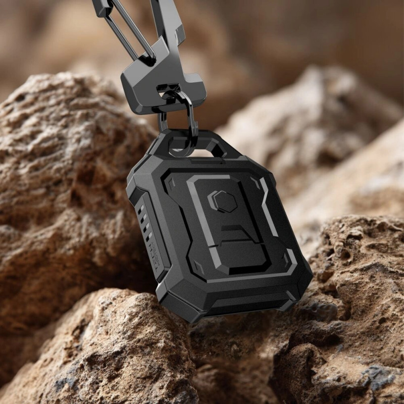 Tech-Protect Kevlar Pro Hülle für Apple AirTag 1 / 2, Schwarz